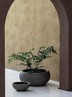 Кашпо Terreno low balloon clay D95 H44 см