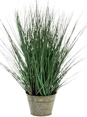 Трава дикая в цинковом горшке искусственная