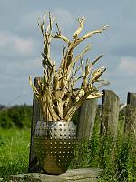 Кашпо Laos emperor gold D44 H55 см