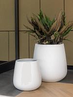 Кашпо Fiberstone pax m matt white D44 H46 см