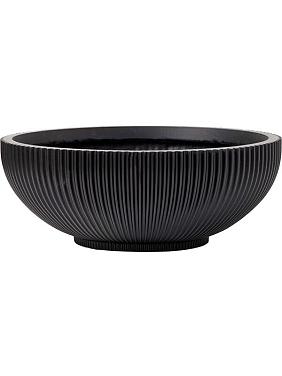 Кашпо Capi nature groove bowl intense black Кашпо Capi nature groove bowl intense black