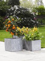 Кашпо Artstone maud pot grey (набор 3 шт) L37 W37 H33 см