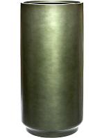 Кашпо Baq gradient cylinder matt forest green (met inzetbak) D40 H80 см