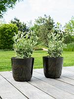 Кашпо Palermo pot marble brown D40 H36 см Кашпо Palermo pot marble brown D40 H36 см