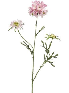 Скабиоза ветвь с розовыми цветами искусственная Скабиоза ветвь с розовыми цветами искусственная