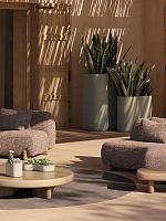 Кашпо Milos medium planter (stone feeling) L71 W55 H67 см