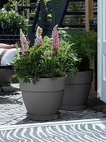 Кашпо Vibia campana round anthracite D35 H30 см Кашпо Vibia campana round anthracite D35 H30 см