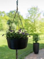 Кашпо подвесное Palermo hanger black D27 H12 см Кашпо подвесное Palermo hanger black D27 H12 см