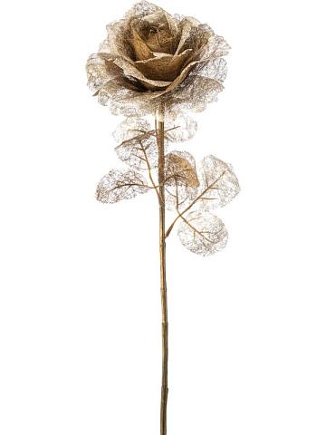 Роза золотая искусственная Роза золотая искусственная