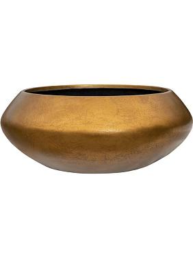 Кашпо Baq metallic silver leaf bowl ufo matt honey Кашпо Baq metallic silver leaf bowl ufo matt honey