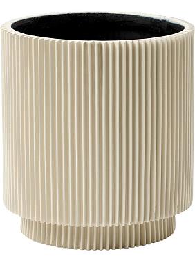 Кашпо Capi nature groove special vase cylinder beige Кашпо Capi nature groove special vase cylinder beige