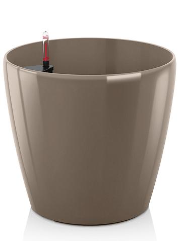 Кашпо Ola Dom Couple Deluxe 60 (100л) серо-коричневый лакированный
