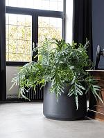 Кашпо Natural jumbo patt xs black D73 H61 см