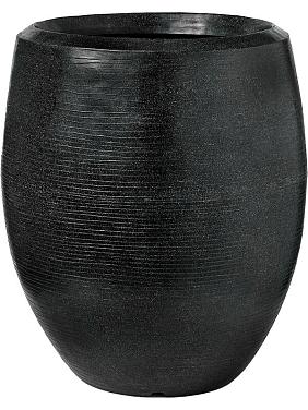Кашпо Capi arc granite vase elegant deluxe black Кашпо Capi arc granite vase elegant deluxe black