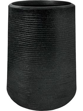 Кашпо Capi arc granite sandbag high black