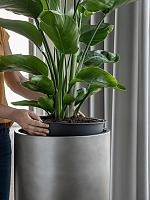 Кашпо Baq gradient partner matt coffee (с техническим горшком) D40 H95 см