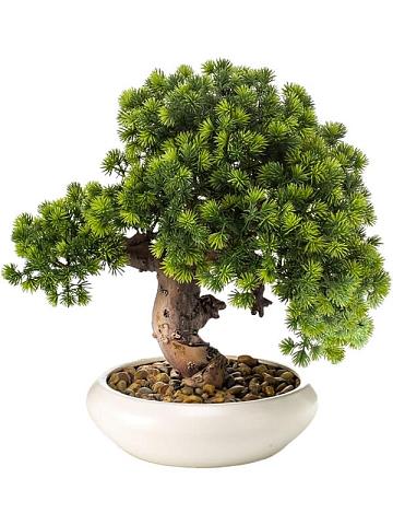 Бонсай хвойный в горшке искусственный Бонсай хвойный в горшке искусственный