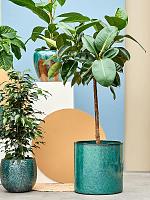 Кашпо Cylinder pot ocean blue D40 H40 см