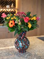 Ваза Kiva vase sea coral D17 H26 см