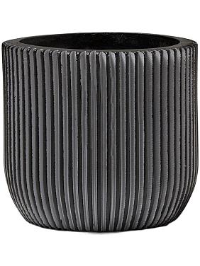 Кашпо Capi nature groove planter ball black Кашпо Capi nature groove planter ball black