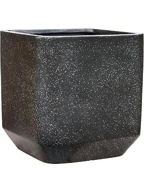 Кашпо Baq terrazzo rounded cube black Кашпо Baq terrazzo rounded cube black