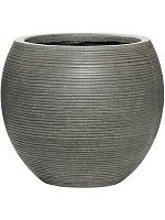 Кашпо Ridged horizontally abby m dark grey D34 H30 см