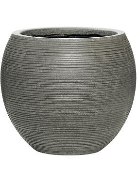 Кашпо Ridged horizontally abby m dark grey Кашпо Ridged horizontally abby m dark grey