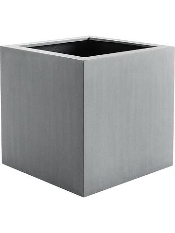 Кашпо Argento cube natural grey