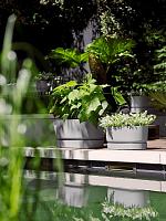 Кашпо Greenville terrace trough wheels living concrete L58 W26 H33 см Кашпо Greenville terrace trough wheels living concrete L58 W26 H33 см