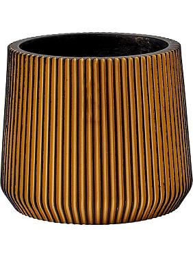 Кашпо Capi nature groove sandbag black gold Кашпо Capi nature groove sandbag black gold