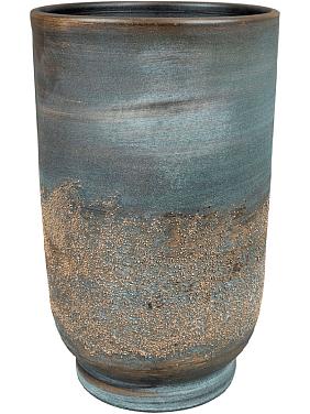 Ваза Aico pot toll shiny blue