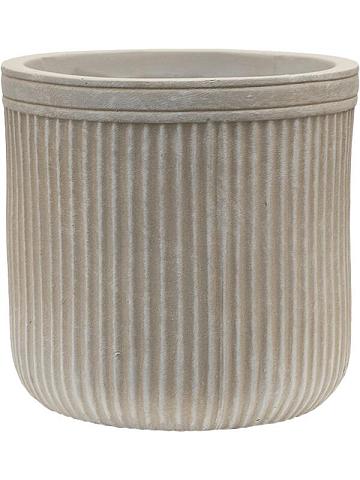 Кашпо Baq vertical rib cylinder beige Кашпо Baq vertical rib cylinder beige