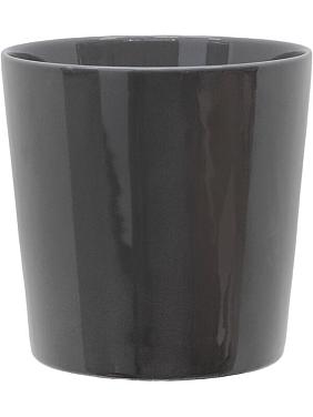 Кашпо Basic round shiny grey Кашпо Basic round shiny grey