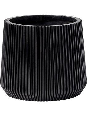 Кашпо Capi nature groove sandbag intense black Кашпо Capi nature groove sandbag intense black