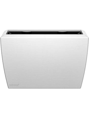 Кашпо Capi arc granite planter rectangle white