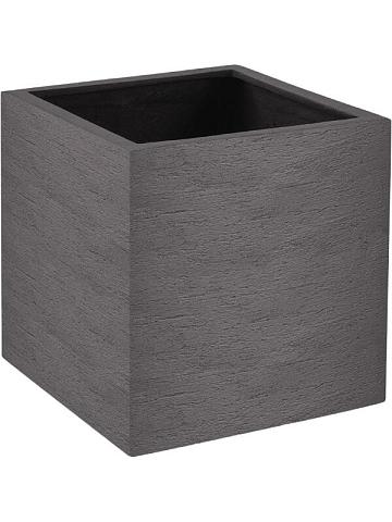 Кашпо Terreno cube ash brown