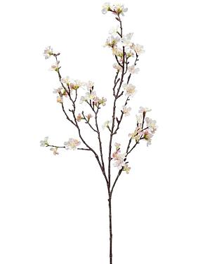Сакура ветвь с кремовыми цветами искусственная Сакура ветвь с кремовыми цветами искусственная