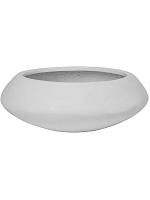 Кашпо Fiberstone tara s glossy white D40 H15 см