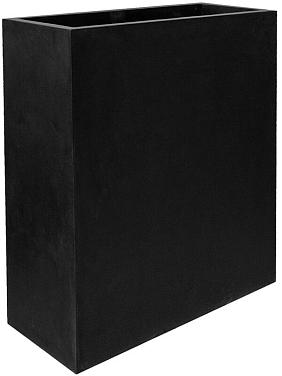 Кашпо Fiberstone jort slim xl black