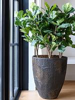 Кашпо Oyster bernd l imperial brown D53 H60 см