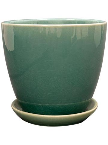 Кашпо с поддоном Rico pot with saucer sea green Кашпо с поддоном Rico pot with saucer sea green