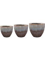 Кашпо Dyon pot purple rain (набор 3 шт) D32 H27 см Кашпо Dyon pot purple rain (набор 3 шт) D32 H27 см