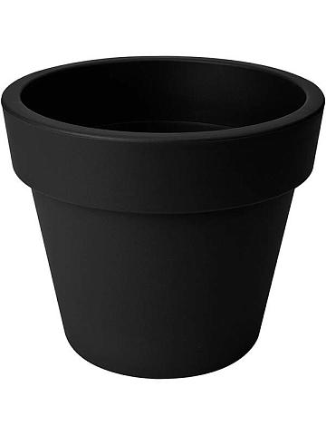 Кашпо Green basics top planter living black