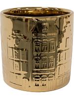 Кашпо Jille pot houses gold D7 H8 см Кашпо Jille pot houses gold D7 H8 см