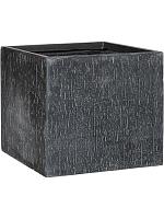 Кашпо Baq raindrop cube anthracite L50 W50 H45 см