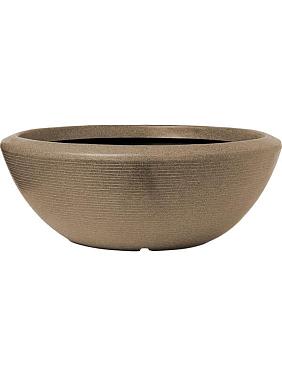 Кашпо Capi arc granite bowl low warm taupe Кашпо Capi arc granite bowl low warm taupe