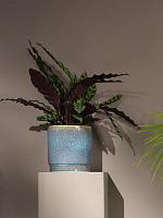 Кашпо Sense pot reactive jade blue D25 H25 см