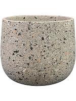 Кашпо Tina pot terrazo grey D18 H15 см