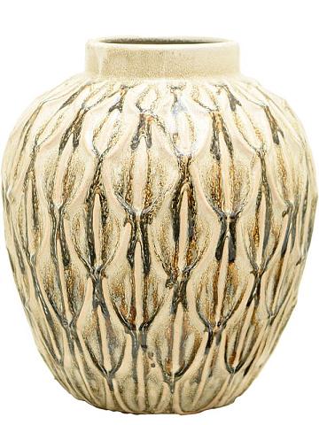 Ваза Inga boa pot green active glaze