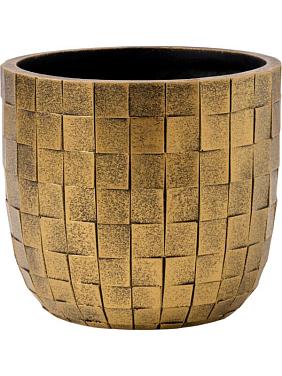 Кашпо Capi nature blocks planter ball black gold Кашпо Capi nature blocks planter ball black gold